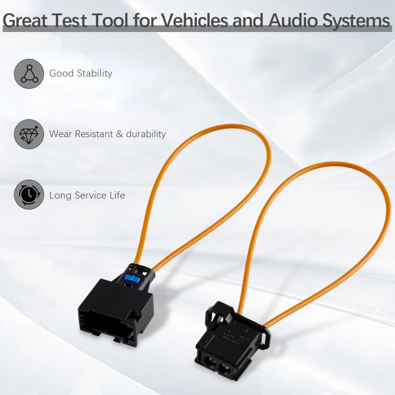 kithing Velidy 2 PCS Fiber Most Optical Optic Loop Bypass Male Female Adapter for Benz Audi Mercedes BMW VW Porsche - Image 2